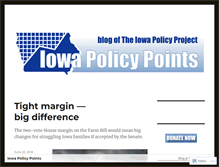 Tablet Screenshot of iowapolicypoints.org